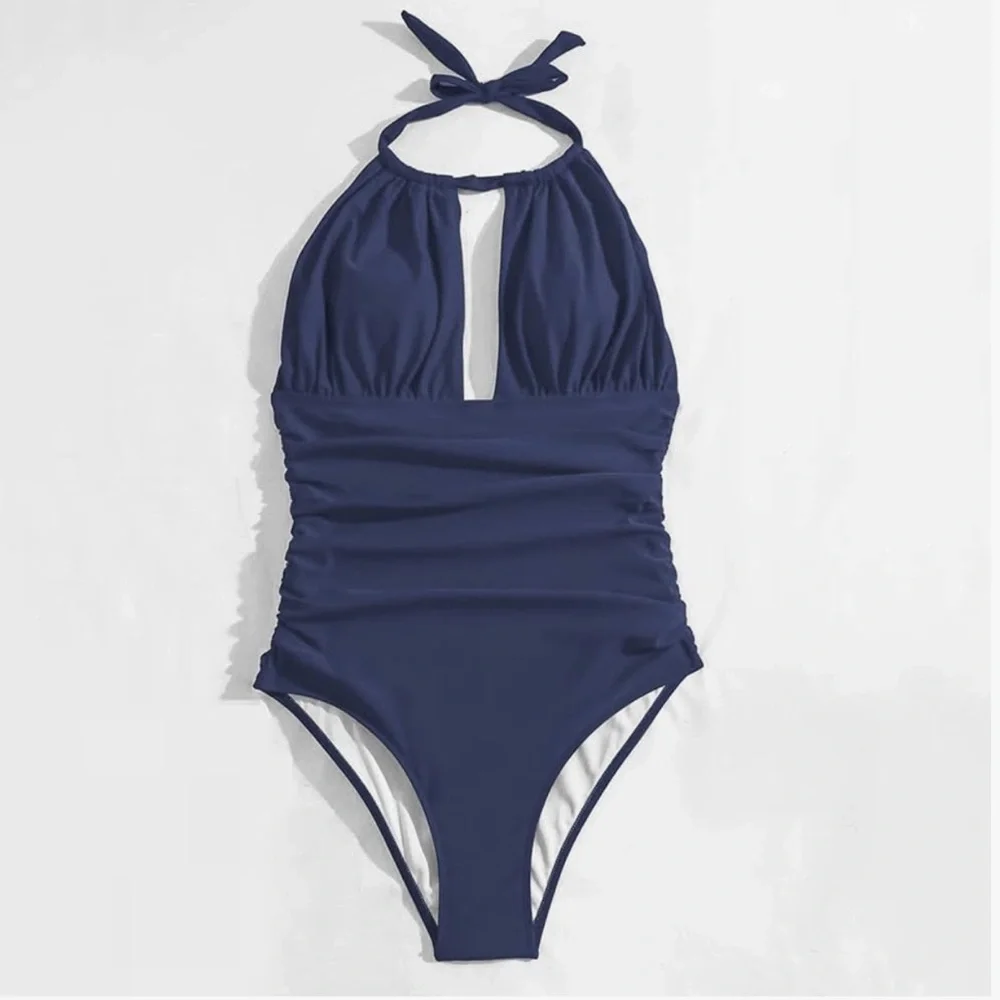 Monokini One Piece Swim Suits Tummy Control High Waisted - Picture 4 of 4